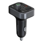 Baseus S09 Pro Bluetooth FM transmitter do auta s porty USB-C / 2x USB-A - černý