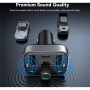 Baseus S09 Pro Bluetooth FM transmitter do auta s porty USB-C / 2x USB-A - černý