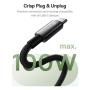 Baseus Tungsten Gold magnetický nabíjecí a datový kabel - USB-A na USB-C - 1 m - černý