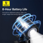 Baseus PrimeTrip držák s LED světlem na kolo a motorku na řídítka pro iPhone - tmavě šedý