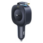 Baseus PrimeTrip VR2 sada autonabíječky s portem USB-C a výsuvného kabelu USB-C - 60W - 0,8 m - černá