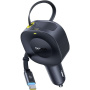 Baseus PrimeTrip VR2 sada autonabíječky s portem USB-C a výsuvného kabelu USB-C - 60W - 0,8 m - černá