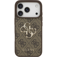Guess 4G Metal Logo kryt pro iPhone 17 Pro Max - hnědý