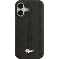 Lacoste Nomogramme Gold Logo kryt s MagSafe pro iPhone 17 - černý