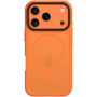 Tactical Hyperstealth transparentní kryt s MagSafe pro iPhone 17 Pro - oranžový