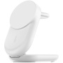 BELKIN Ultra Charge Qi2 3v1 skládací magnetický bezdrátový stojánek pro iPhone / Apple Watch / AirPods - 25W - bílý