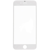 Přední dotykové sklo, včetně OCA lepidla, rámečků pro přední fotoaparát, proximity sensor a mřížky pro sluchátko pro iPhone 8 - bílé