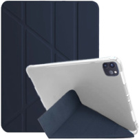 Pouzdro s origami stojánkem a prostorem na Apple Pencil pro iPad Air 4 (2020) / Air 5 (2022) / Pro 11" (2018-2022) - tmavě modré