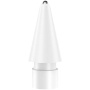 Náhradní hrot se stříbrnou špičkou pro Apple Pencil 1 / 2 / USB-C / Pro - styl 3.0 - bílý