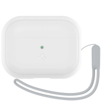 Spigen Silicone Fit silikonový obal s poutkem pro AirPods Pro 2 - bílý