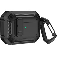 Super odolný obal s karabinou pro AirPods Pro 2 - černý