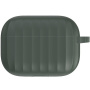 Silikonový obal s rýhovaným povrchem pro AirPods Pro - olivový