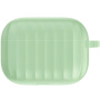 Silikonový obal s rýhovaným povrchem pro AirPods Pro - zelený
