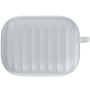 Silikonový obal s rýhovaným povrchem pro AirPods Pro - šedý