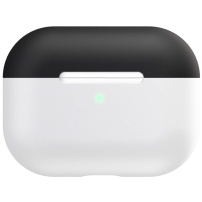 Dvoubarevný silikonový obal pro AirPods Pro - černobílý