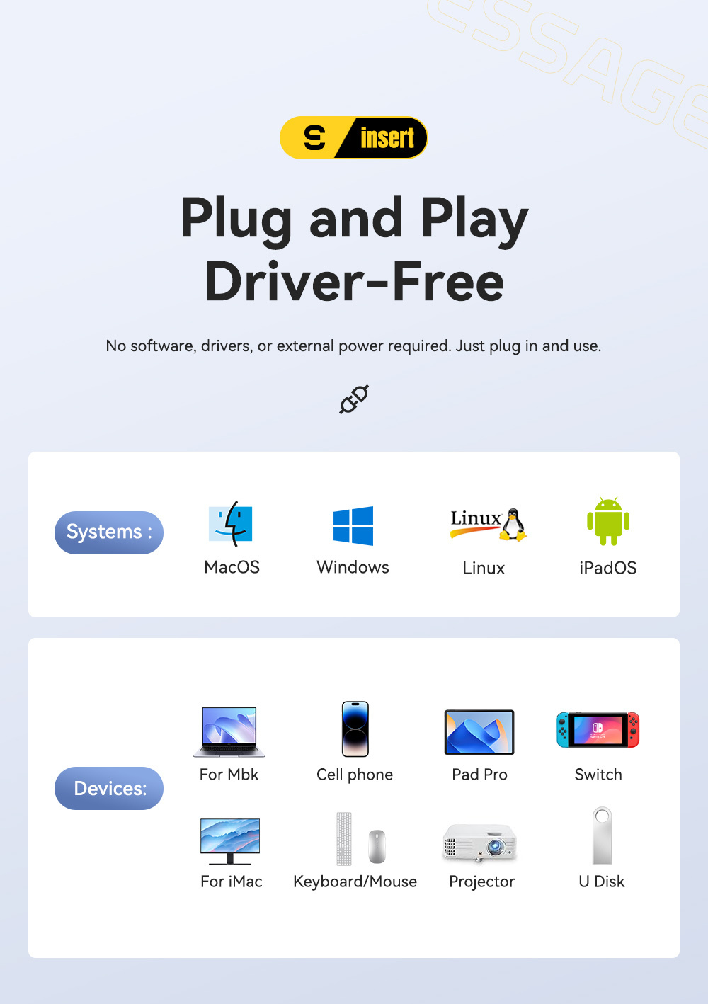 ESSAGER ES-HB01 6v1 hub - SSD disk / HDMI / 2x USB-C / 2x USB-A na USB-C - tmavě šedý