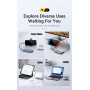 ESSAGER ES-HB01 6v1 hub - SSD disk / HDMI / 2x USB-C / 2x USB-A na USB-C - tmavě šedý