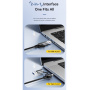 ESSAGER 2v1 ethernet redukce - RJ45 na USB-C / USB-A - šedá