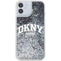 DKNY Liquid Glitter Arch Logo kryt pro iPhone 11 - černý