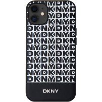 DKNY Repeat Pattern Bottom Stripe kryt s MagSafe pro iPhone 11 - černý