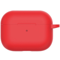 Pogumovaný silikonový obal pro AirPods Pro - červený