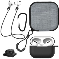 Praktická sada 5v1 pro AirPods Pro - černá