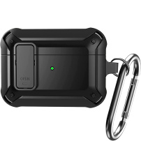 Super odolný obal s karabinou pro AirPods Pro - černý