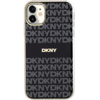 DKNY Repeat Pattern Tonal Stripe kryt s MagSafe pro iPhone 11 - černý