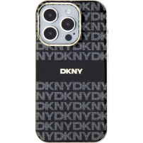 DKNY Repeat Pattern Tonal Stripe kryt s MagSafe pro iPhone 13 Pro - černý