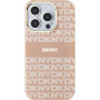 DKNY Repeat Pattern Tonal Stripe kryt s MagSafe pro iPhone 13 Pro Max - růžový
