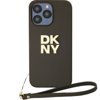 DKNY Stack Logo kryt s poutkem pro iPhone 14 Pro Max - olivový