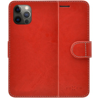 FIXED Fit flipové pouzdro pro iPhone 12 Pro Max - červené
