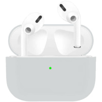 Ultratenký silikonový obal pro AirPods Pro - světle šedý