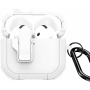 DUX DUCIS Pecp odolný obal s karabinou pro AirPods 4 / 5 - bílý