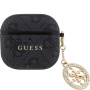 Guess 4G Script Charms obal pro AirPods 4 / 5 - šedý