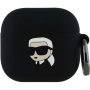 Karl Lagerfeld 3D Logo NFT Karl Head silikonový obal pro AirPods 4 / 5 - černý