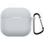 Ochranný silikonový obal s karabinou pro AirPods 4 / 5 - šedý