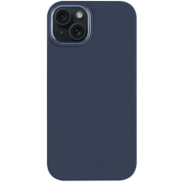 FIXED MagFlow silikonový kryt s MagSafe pro iPhone 15 - tmavě modrý