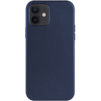 FIXED MagLeather kožený kryt s MagSafe pro iPhone 12 / 12 Pro - tmavě modrý