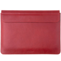 FIXED Oxford kožená obálka pro MacBook 12" (A1534) - červená
