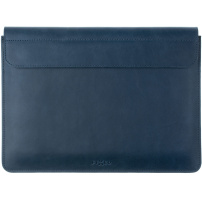 FIXED Oxford kožená obálka pro MacBook Pro 16" (A2141 / A2485 / A2780 / A2991 / A3186 / A3403 / A3428 / A3429) - tmavě modrá