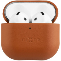 FIXED PodsLeather kožený obal pro AirPods 4 / 5 - hnědý