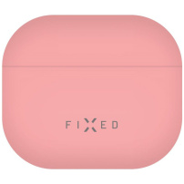 FIXED Silky ultratenký silikonový obal pro AirPods 3 - růžový