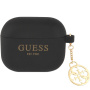 Guess 4G Charms silikonový obal pro AirPods 3 - černý