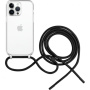 FIXED Pure Neck transparentní kryt se šňůrkou pro iPhone 14 Pro - černý