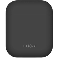 FIXED Silky ultratenký silikonový obal pro AirPods 1 / 2 - černý