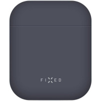 FIXED Silky ultratenký silikonový obal pro AirPods 1 / 2 - tmavě modrý