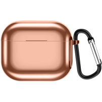 Ochranný metalický obal pro AirPods 3 - růžovozlatý