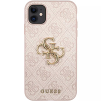 Guess 4G Metal Logo kryt pro iPhone 11 - růžový