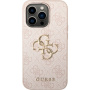 Guess 4G Metal Logo kryt pro iPhone 14 Pro Max - růžový
